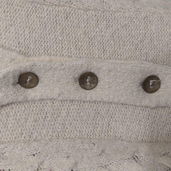 Free People Vintage Wool Blend Chunky Skirted Knit Cardigan Sweater Size XS - Picture 6 of 16